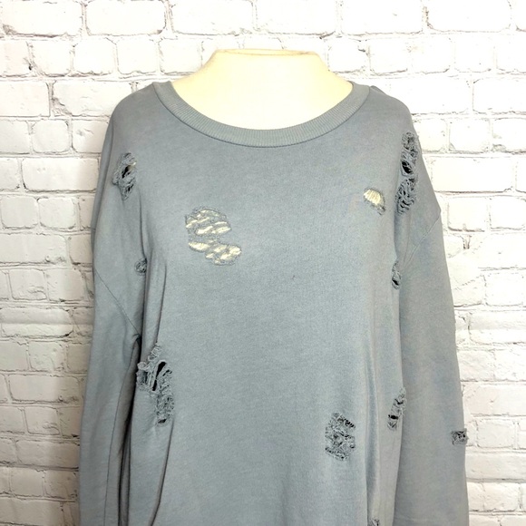 Nasty Gal Naomi distressed sweatshirt - Picture 4 of 7